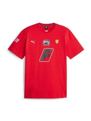 Ferrari Race Garage Crew Short Sleeve T Shirt Red 621122 02 - PUMA - BALAAN 1