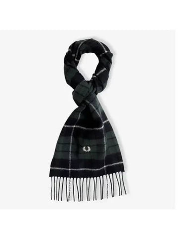 Fred Perry Lambswool Tartan Scarf Black CFPU2438137 102 - FRED PERRY - BALAAN 1