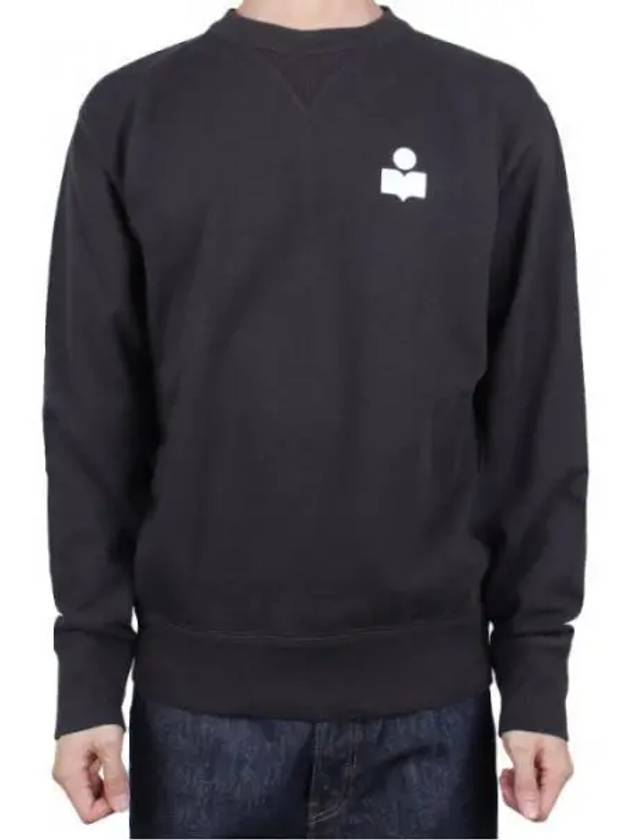 Mike Logo Cotton Sweatshirt Black - ISABEL MARANT - BALAAN 2