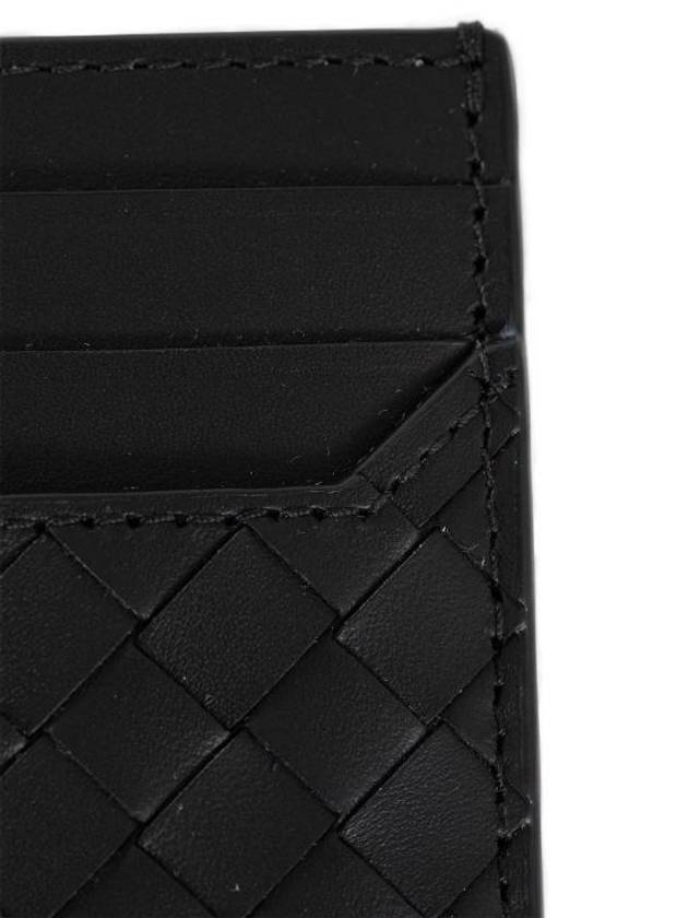 Piccolo Intrecciato Card Holder Black - BOTTEGA VENETA - BALAAN 4