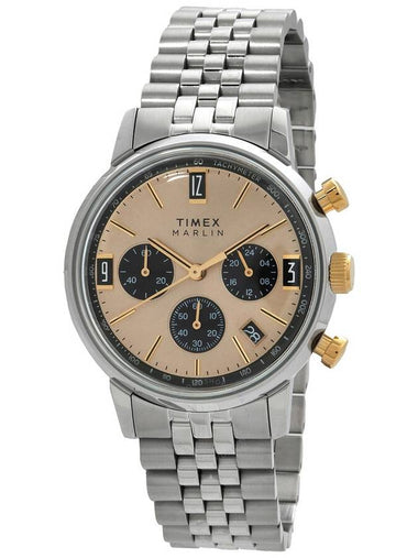 Timex Marlin Chronograph Automatic Champagne Dial Men's Watch TW2W60100 - TIMEX - BALAAN 1