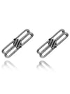 Women's BB Icon Earrings Silver - BALENCIAGA - BALAAN 2