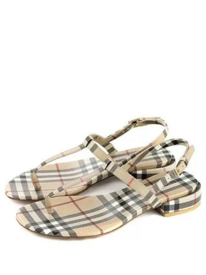 Vintage Check Lambskin Sandals Archive Beige - BURBERRY - BALAAN 2