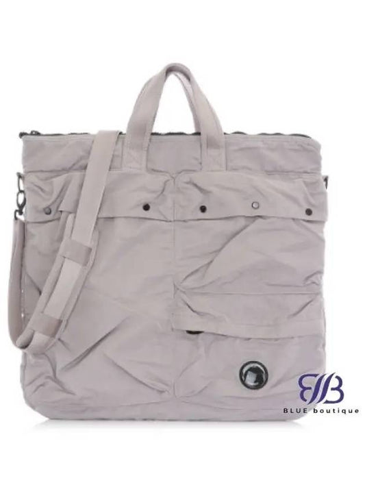 Lens Large Tote Bag Light Grey - CP COMPANY - BALAAN 2