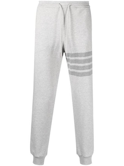 Men's Diagonal Training Cotton Track Pants Grey - THOM BROWNE - BALAAN 2