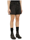 Men's Bermuda Wash Denim Shorts Black - PRADA - BALAAN 4