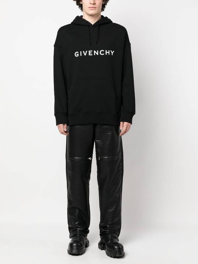 Archetype Cotton Hoodie Black - GIVENCHY - BALAAN 3