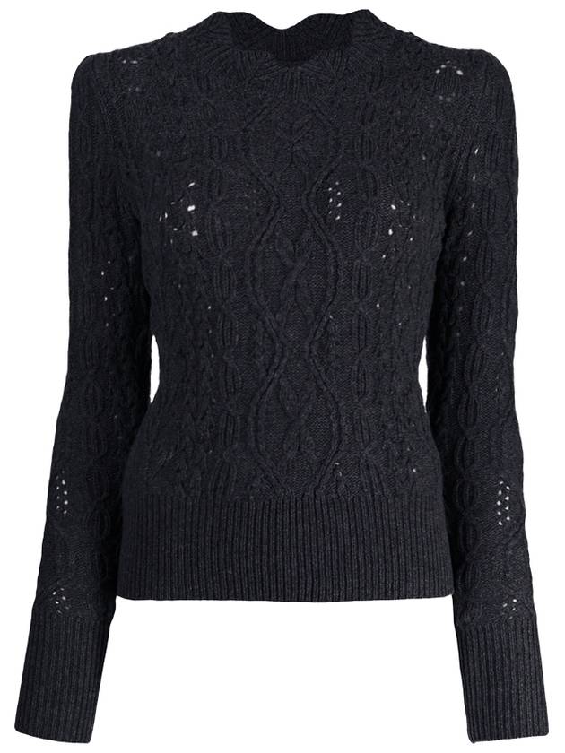 Isabel Marant EMI Wool Sweater PU1947 076E 30MI MIDNIGHT IMA228mi - ISABEL MARANT - BALAAN 1