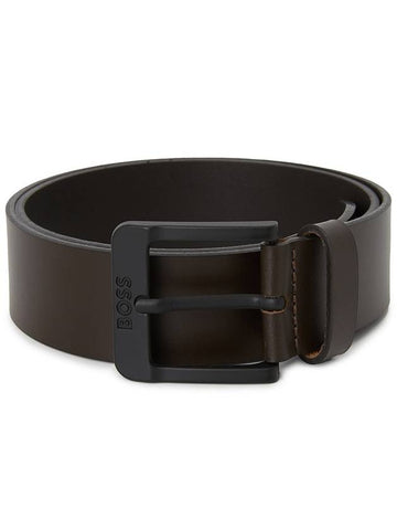 Buckle Leather Belt Brown - HUGO BOSS - BALAAN 1