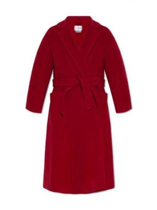 Ludmilla 1 Belt Cashmere Single Coat Red - MAX MARA - BALAAN 2