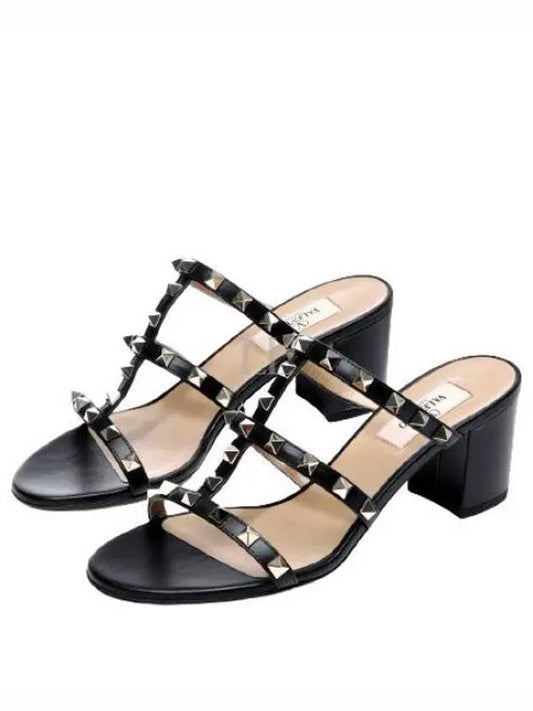 IDomestic ShippingI 24 4W0S0C47 VOD 0NO 4W2S0C47 Rockstud Slide Sandals kr 204173 - VALENTINO - BALAAN 2