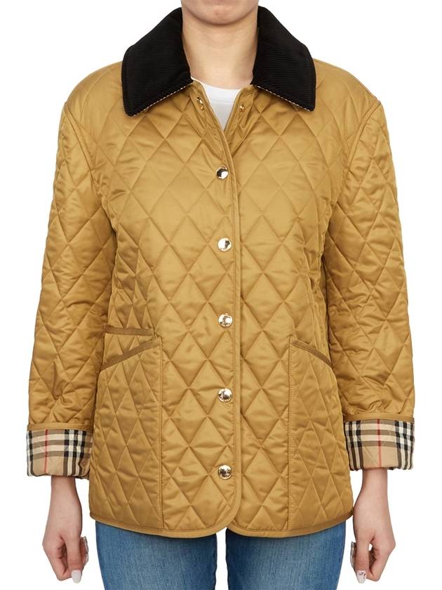 Dranefel Quilted Jacket Camel - BURBERRY - BALAAN 4