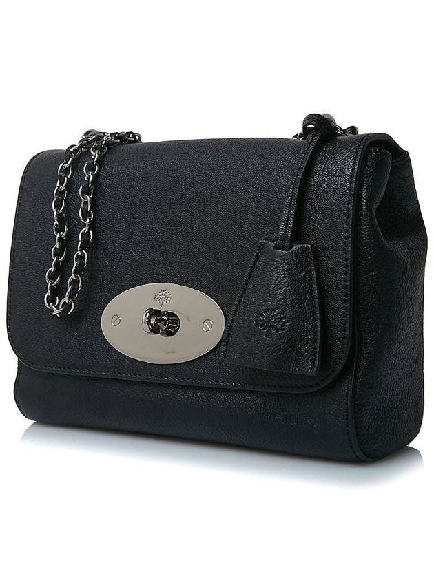 Lily Small Goat Leather Shoulder Bag Black - MULBERRY - BALAAN 3