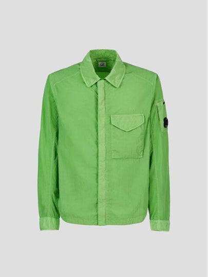 Chrome-R Zip-Up Over Long Sleeve Shirt Green - CP COMPANY - BALAAN 2