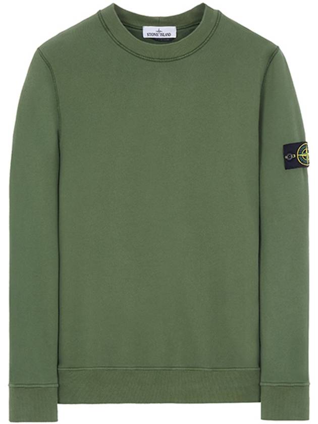 Wappen Patch Crew Neck Sweatshirt Green - STONE ISLAND - BALAAN 2