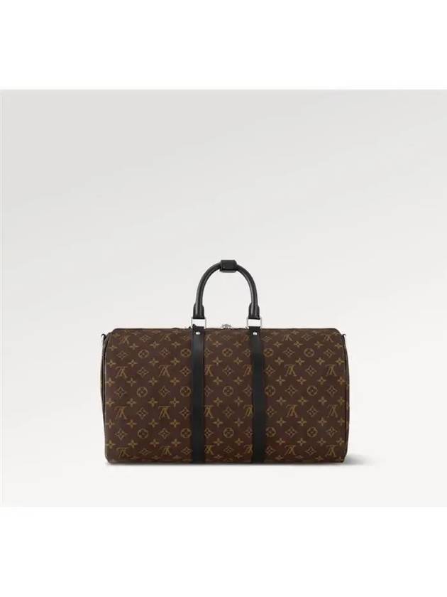 Keepall Bandouliere 45 Monogram Macassar Duffel Bag Brown - LOUIS VUITTON - BALAAN 5