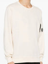 Light Fleece Sweatshirt Beige - CP COMPANY - BALAAN 4