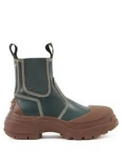 Alex Leather Chelsea Boots Green - MAISON MARGIELA - BALAAN 2