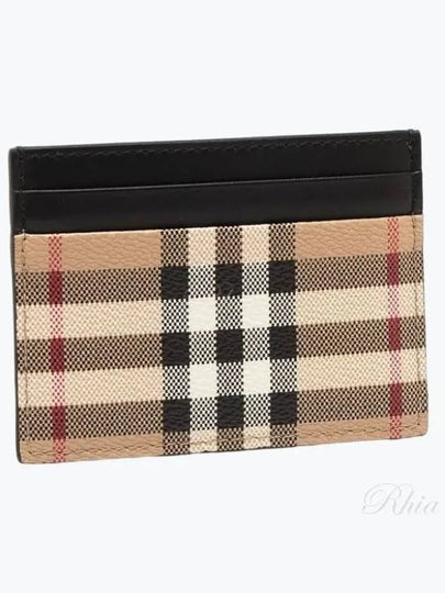 Vintage Check Card Wallet Beige - BURBERRY - BALAAN 2