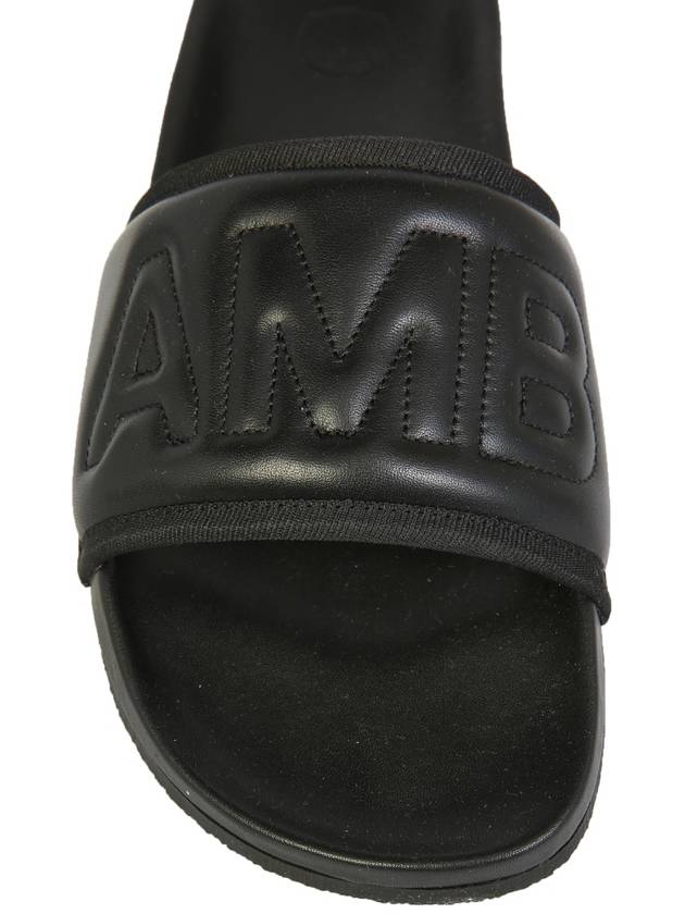 Men's Logo Padded Slippers Black - AMBUSH - BALAAN 5