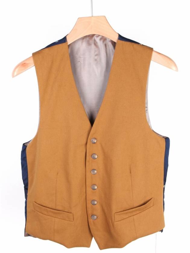 Back Patch Cotton Vest Brown DES11 2TASCHE EOC - FORTELA - BALAAN 1