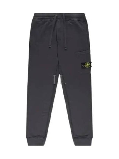 Waffen Patch Cotton Fleece Track Pants Charcoal - STONE ISLAND - BALAAN 2