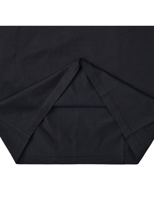 Embroidered Logo Cotton Short Sleeve T-Shirt Black - CP COMPANY - BALAAN 8