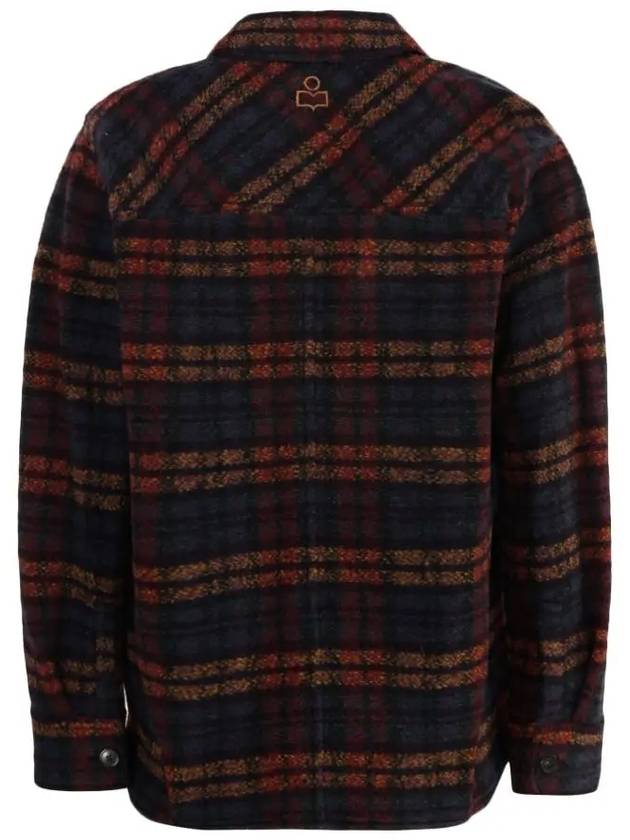 Kervont Check Shirt Jacket Black - ISABEL MARANT - BALAAN 5