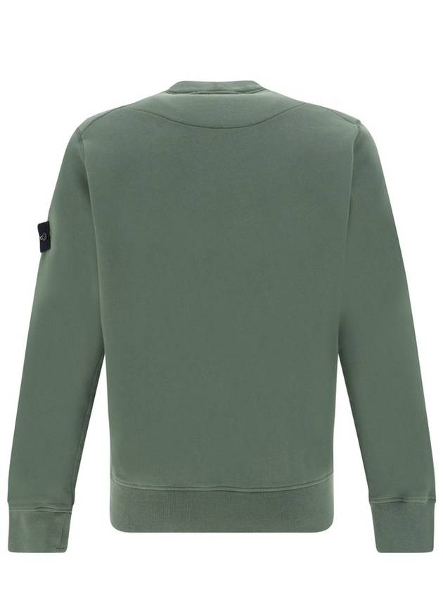 Wappen Patch Garment Dyed Sweatshirt Musk Green - STONE ISLAND - BALAAN 3