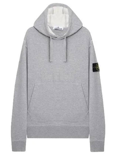 Wappen Patch Classic Fleece Hoodie Grey - STONE ISLAND - BALAAN 2