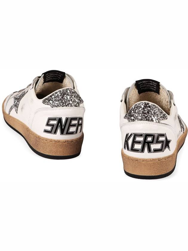 Ball Star Heel Tab Low Sneakers White Silver - GOLDEN GOOSE - BALAAN 5