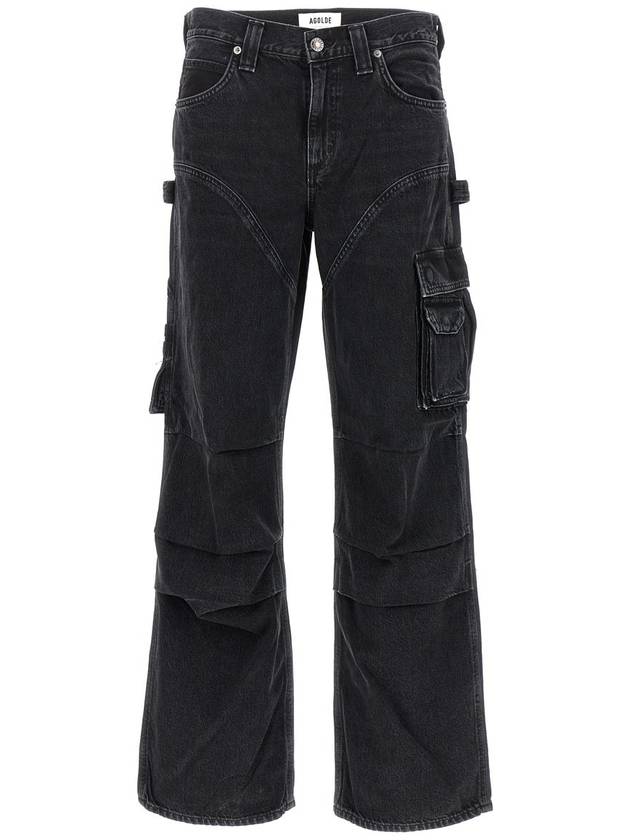 Denim Straight Pants A91651557SPIDER Black - AGOLDE - BALAAN 2