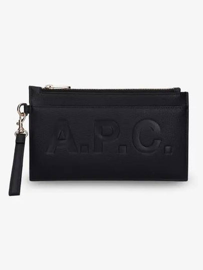 Debossed Logo Pouch Bag Black - A.P.C. - BALAAN 2