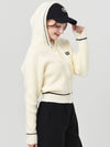 Doyou Know MC Women s Hooded Zip up Line Color Scheme Yellow Ivory Cardigan DO6242KT19 - DOYOUKNOWMC GOLF WEAR - BALAAN 1