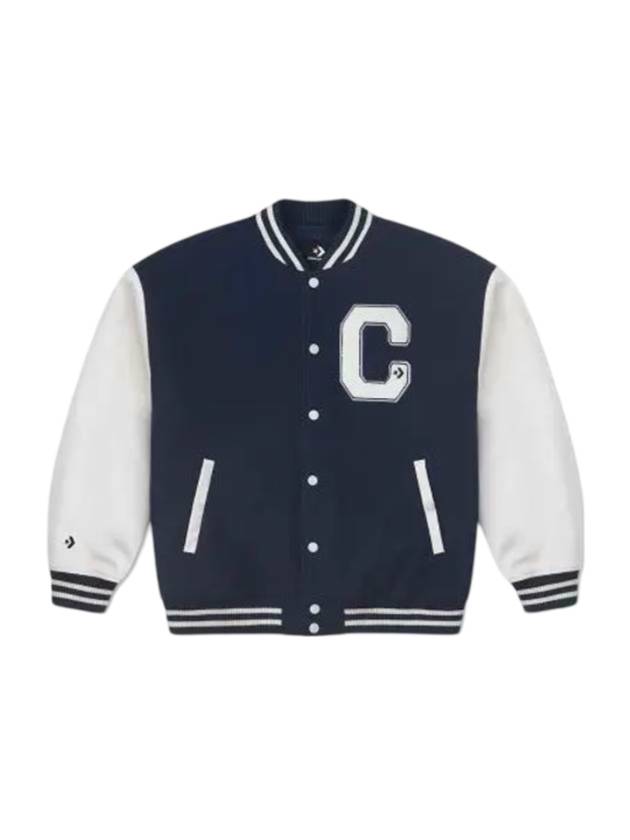 C Padded Bomber Jacket Navy - CONVERSE - BALAAN 1