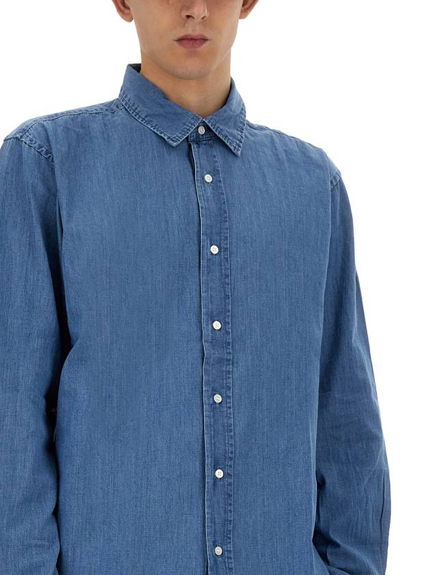 long sleeve shirt CE89 M12401122 DENIM - ASPESI - BALAAN 5