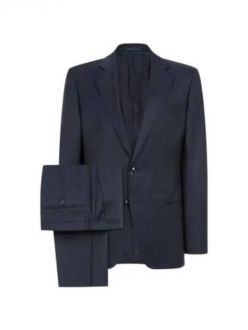 Men's Cashmere Wool Twill Single Suit Navy 270545 - GIORGIO ARMANI - BALAAN 1