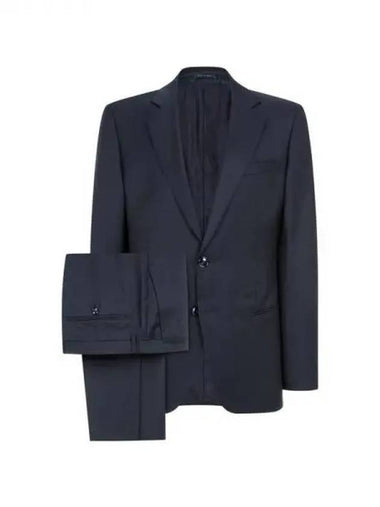 Men s Cashmere Wool Twill Single Suit Navy 271175 - GIORGIO ARMANI - BALAAN 1