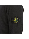 Regular Fit Crew Neck Wool Knit Top Melange Charcoal - STONE ISLAND - BALAAN 9