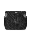 Decorated Stitch Denim H-Line Skirt Black - VIVIENNE WESTWOOD - BALAAN 2