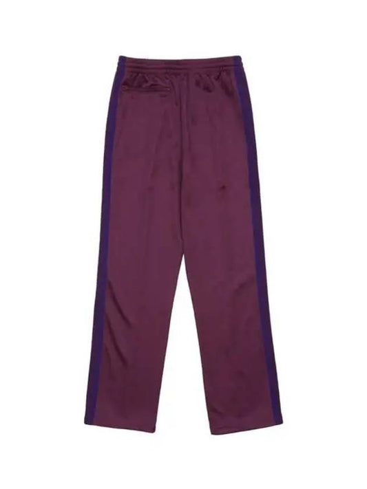 Needles Unisex Butterfly Embroidery Track Pants NS246 B Wine - NEEDLES - BALAAN 2