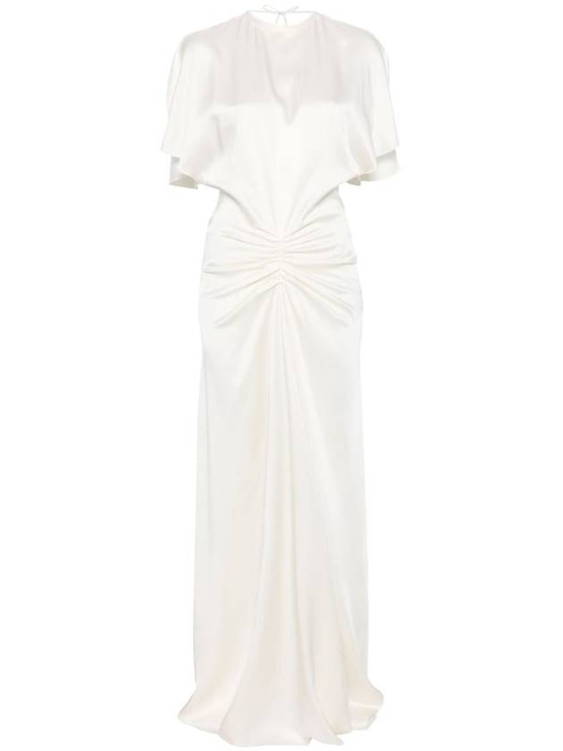 Victoria Beckham Gathered Waist Floor-Length Dress Clothing - VICTORIA BECKHAM - BALAAN 1