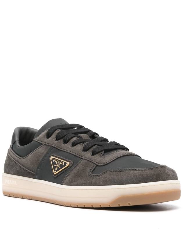 Downtown Les Nylon Low Top Sneakers Green - PRADA - BALAAN 3