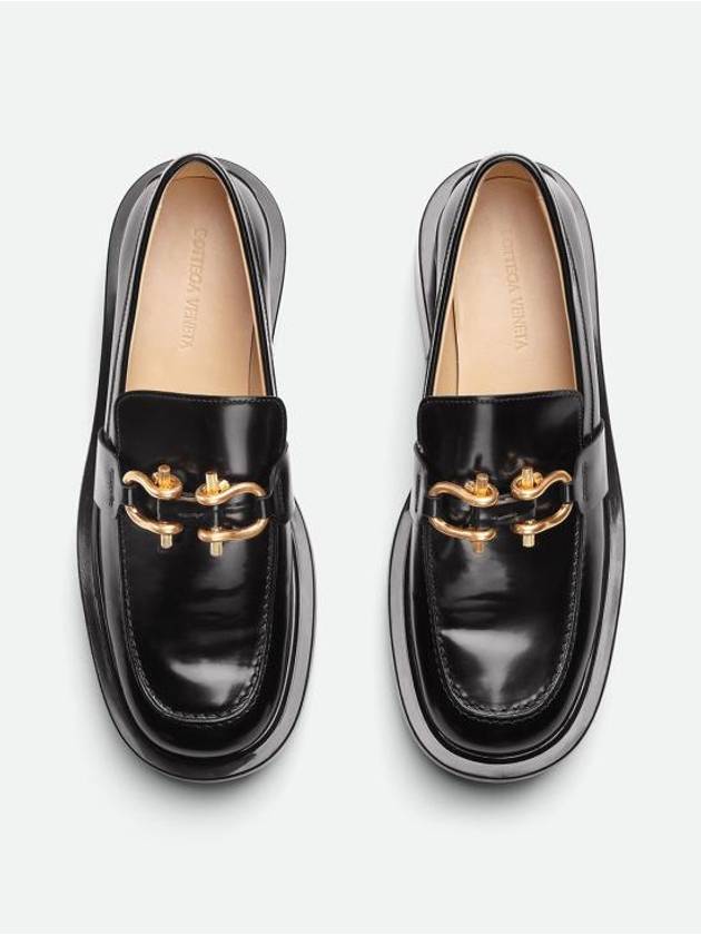 Leather Loafers Black - BOTTEGA VENETA - BALAAN 5