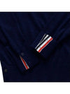 4 Bar Armband Classic Merino Wool Knit Top Navy - THOM BROWNE - BALAAN 6