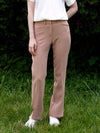 Dana Span Straight Slacks Beige - LAMARO - BALAAN 1