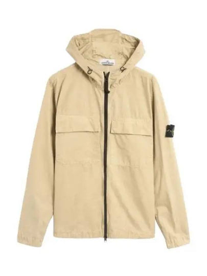 Wappen Old Effect Hooded Jacket Beige - STONE ISLAND - BALAAN 2