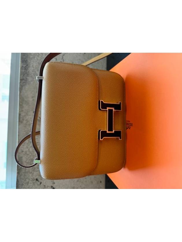 Constance 18 Mini Cross Bag Sesame - HERMES - BALAAN 4