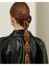 PLEATED BIG SCRUNCHIE BURGUNDY - UNMUTE - BALAAN 1