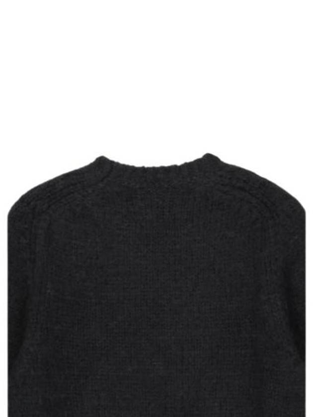 Mohair Blend Knit Top Black - JIL SANDER - BALAAN 3